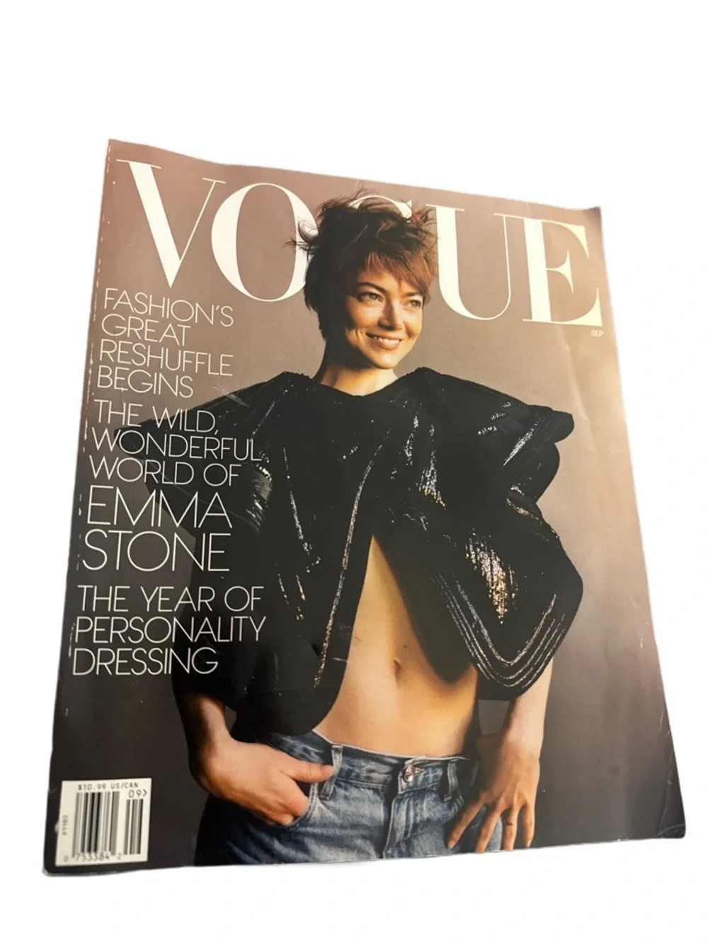 Vogue September 2025 issue featuring actress Emma Stone on the cover